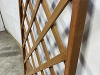 Hardhouten trellis recht met kader 180x75 cm (10x) - afbeelding 12 van  13