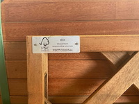 Hardhouten trellis recht met kader 180x75 cm (20x) - afbeelding 5 van  5