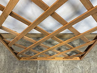 Hardhouten trellis recht met kader 180x75 cm (60x) - afbeelding 8 van  8