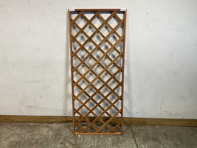 Hardhouten trellis recht met kader 180x75 cm (60x) - afbeelding 5 van  8
