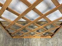 Hardhouten trellis recht met kader 180x75 cm (60x) - afbeelding 13 van  13