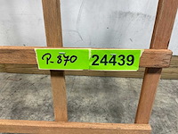 Hardhouten trellis rechthoekig 180x40 cm (10x) - afbeelding 7 van  8