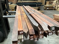 Hardhouten tuinpaal gepunt - 270x6,5x6,5 cm (12x) - afbeelding 2 van  13