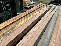 Hardhouten tuinpaal gepunt - 270x6,5x6,5 cm (12x) - afbeelding 3 van  13