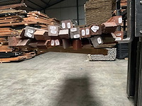 Hardhouten tuinpaal gepunt - 270x6,5x6,5 cm (12x) - afbeelding 5 van  13