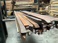 Hardhouten tuinpaal gepunt - 270x6,5x6,5 cm (12x) - afbeelding 12 van  13