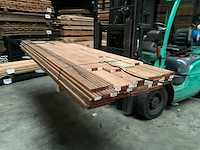 Hardhouten tuinplank - 250-300x14,5x2,5 (25x) - afbeelding 1 van  8