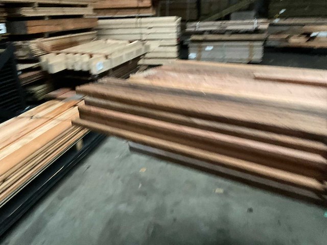 Hardhouten tuinplank - 250-300x14,5x2,5 (25x) - afbeelding 4 van  8