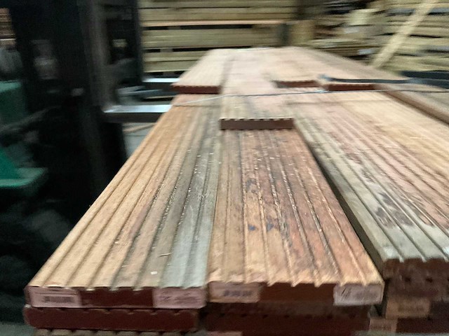 Hardhouten tuinplank - 250-300x14,5x2,5 (25x) - afbeelding 7 van  8