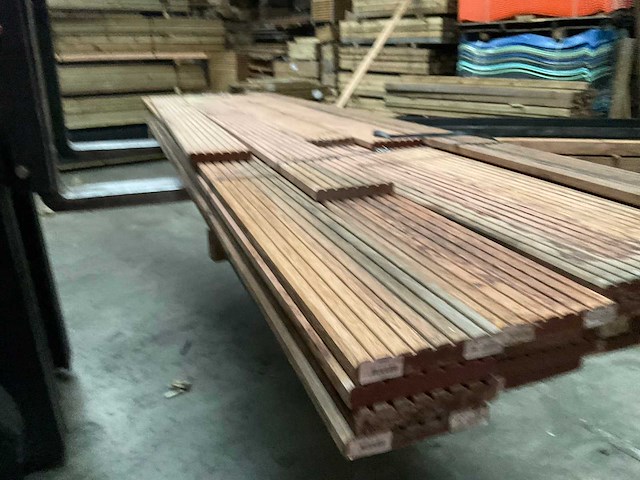 Hardhouten tuinplank - 250-300x14,5x2,5 (25x) - afbeelding 8 van  8