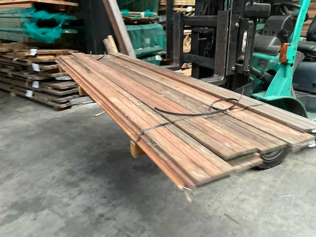 Hardhouten tuinplank 270x14,5x1,8 cm (11x) - afbeelding 3 van  10