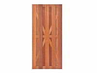 Hardhouten tuinpoort - 100x180 cm - afbeelding 1 van  1