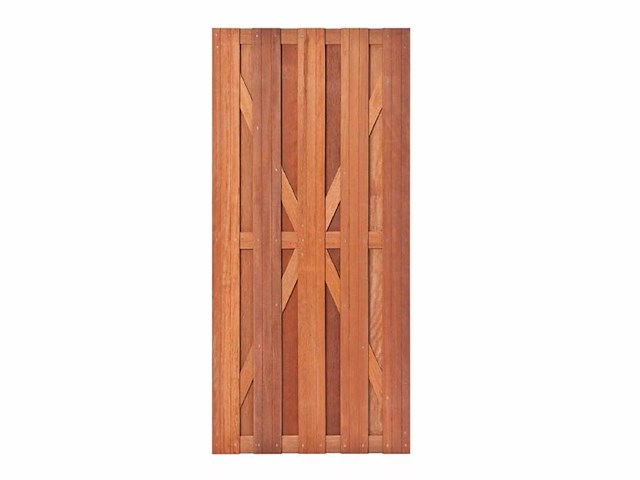 Hardhouten tuinpoort - 100x180 cm - afbeelding 1 van  1
