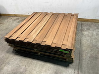 Hardhouten tuinscherm 17-planks - 180x180 cm (7x)
