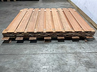 Hardhouten tuinscherm 21-planks - 180x150 cm (3x) - afbeelding 4 van  5