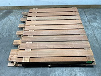 Hardhouten tuinscherm 21-planks - 180x150 cm (3x) - afbeelding 3 van  5