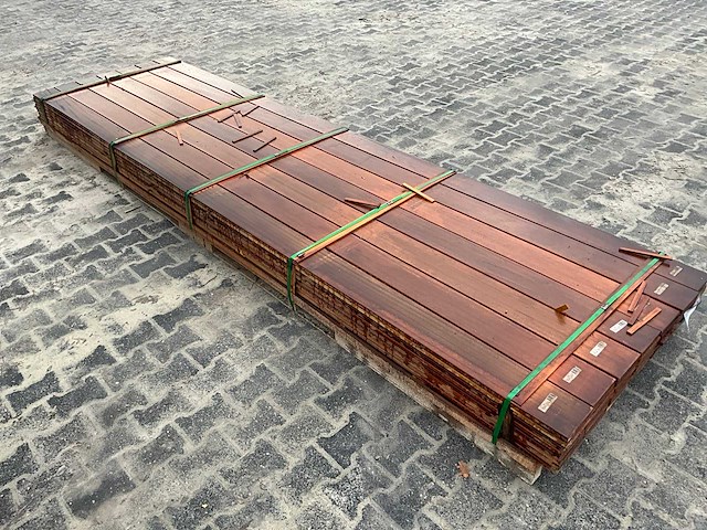 Hardhouten vlonderplank 1.6x14.5x396 cm (56x) - afbeelding 3 van  6