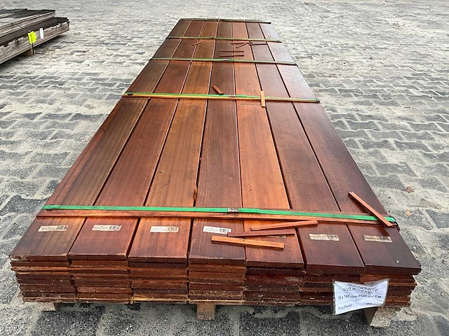 Hardhouten vlonderplank 1.6x14.5x396 cm (56x) - afbeelding 4 van  6