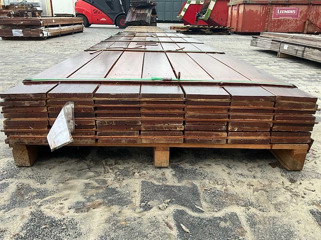 Hardhouten vlonderplank 1.6x14.5x396 cm (56x) - afbeelding 5 van  6