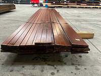 Hardhouten vlonderplank 1,6x14,5x396cm (21x) - afbeelding 3 van  5