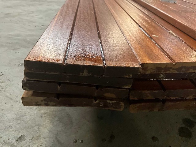 Hardhouten vlonderplank 1,6x14,5x396cm (21x) - afbeelding 4 van  5