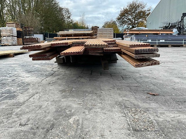 Hardhouten vlonderplank 1.8x14 cm (32x) - afbeelding 5 van  5