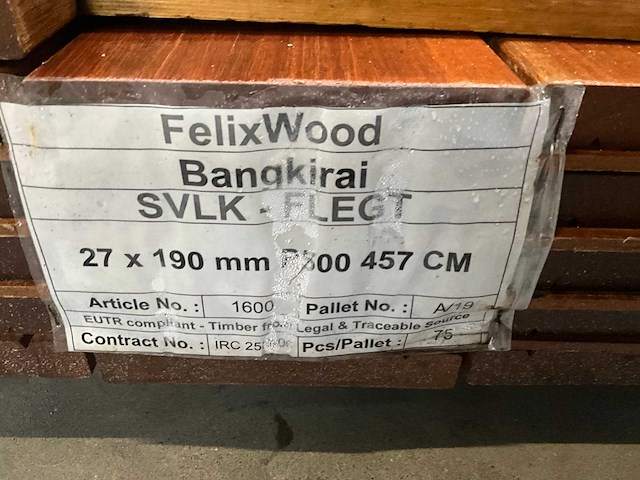 Hardhouten vlonderplank 2,7x19x457 cm (14x) - afbeelding 3 van  4