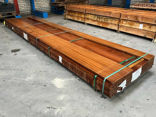 Hardhouten vlonderplank 2,7x19x457cm (28x) - afbeelding 1 van  5