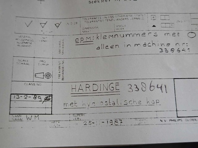 Hardinge - 1987 - hlv - gereedschapsdraaibank - afbeelding 22 van  29