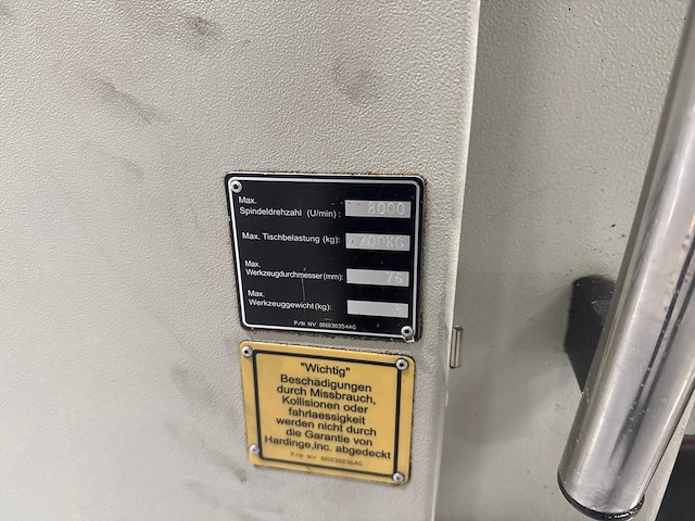 Hardinge bridgeport gx 800 3-assig bewerkingscentrum - afbeelding 6 van  11
