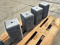 Hardsteen sokkel 18x18x33cm 4-zijdig facet (4x) - afbeelding 5 van  7