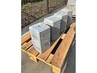 Hardsteen sokkel 18x18x33cm 4-zijdig facet (4x) - afbeelding 3 van  5