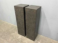 Hardstenen zuil 30x30x105 cm (2x)