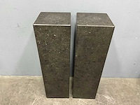 Hardstenen zuil 30x30x105 cm (2x) - afbeelding 5 van  6