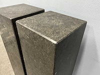 Hardstenen zuil 30x30x105 cm (2x) - afbeelding 2 van  4