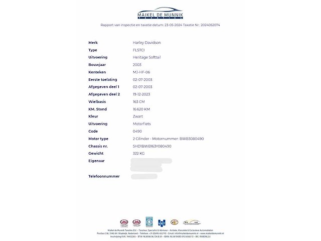 Harley davidson - 88 flstci heritage softtail - afbeelding 1 van  10