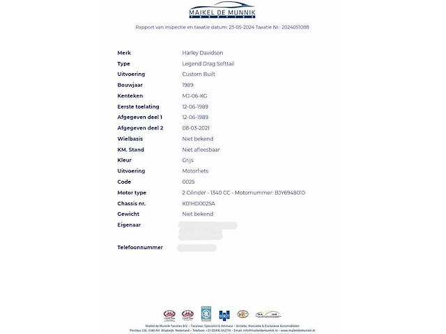 Harley davidson - legend drag softtail custom - afbeelding 3 van  18