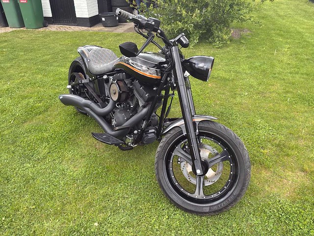 Harley davidson chopper 88 flstfi fat boy motorfiets - afbeelding 9 van  14