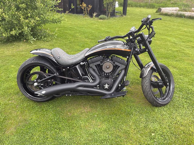 Harley davidson chopper 88 flstfi fat boy motorfiets - afbeelding 10 van  14