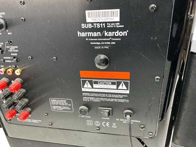 Harman kardon - ts11 - subwoofer - afbeelding 5 van  11