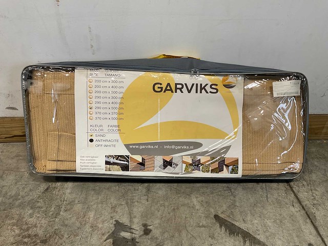 Harmonicadoek hdpe zandkleur 290x500 cm - afbeelding 1 van  5