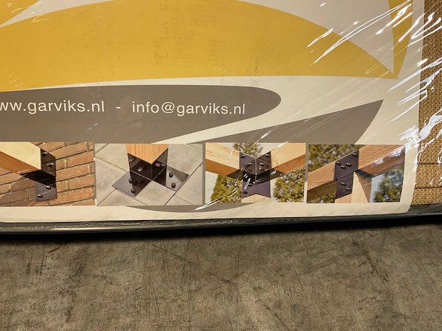 Harmonicadoek hdpe zandkleur 290x500 cm - afbeelding 2 van  5