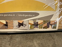Harmonicadoek hdpe zandkleur 290x500 cm - afbeelding 2 van  5