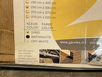 Harmonicadoek hdpe zandkleur 290x500 cm - afbeelding 3 van  5