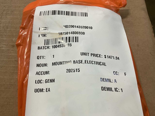 Harris electrical mounting base - afbeelding 4 van  6