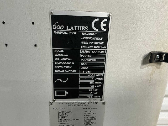 Harrison - alpha 400 plus - horizontal lathe - 1998 - afbeelding 6 van  13