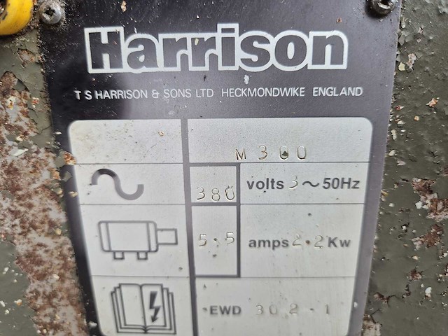 Harrison - m300 - draaibank met spantang inrichting - afbeelding 17 van  24