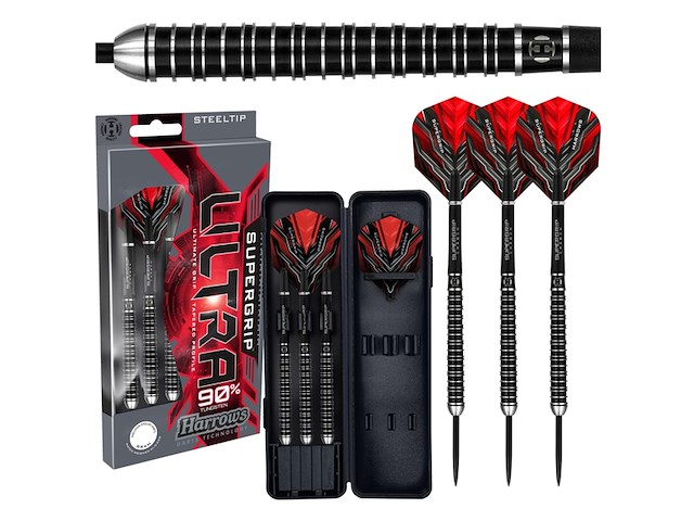 Harrows dart supergrip ultra 90% tungsten - afbeelding 1 van  4