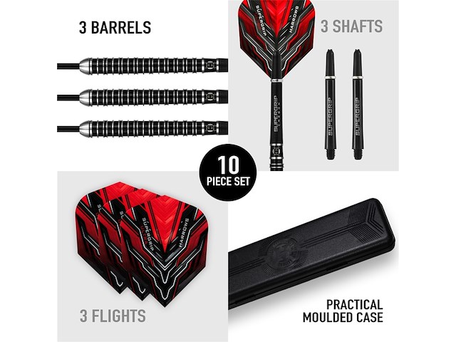 Harrows dart supergrip ultra 90% tungsten - afbeelding 3 van  4
