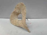 Hart deluxe boekethouder 25cm (2400x) - afbeelding 1 van  3